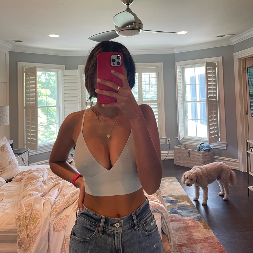 Mint green top